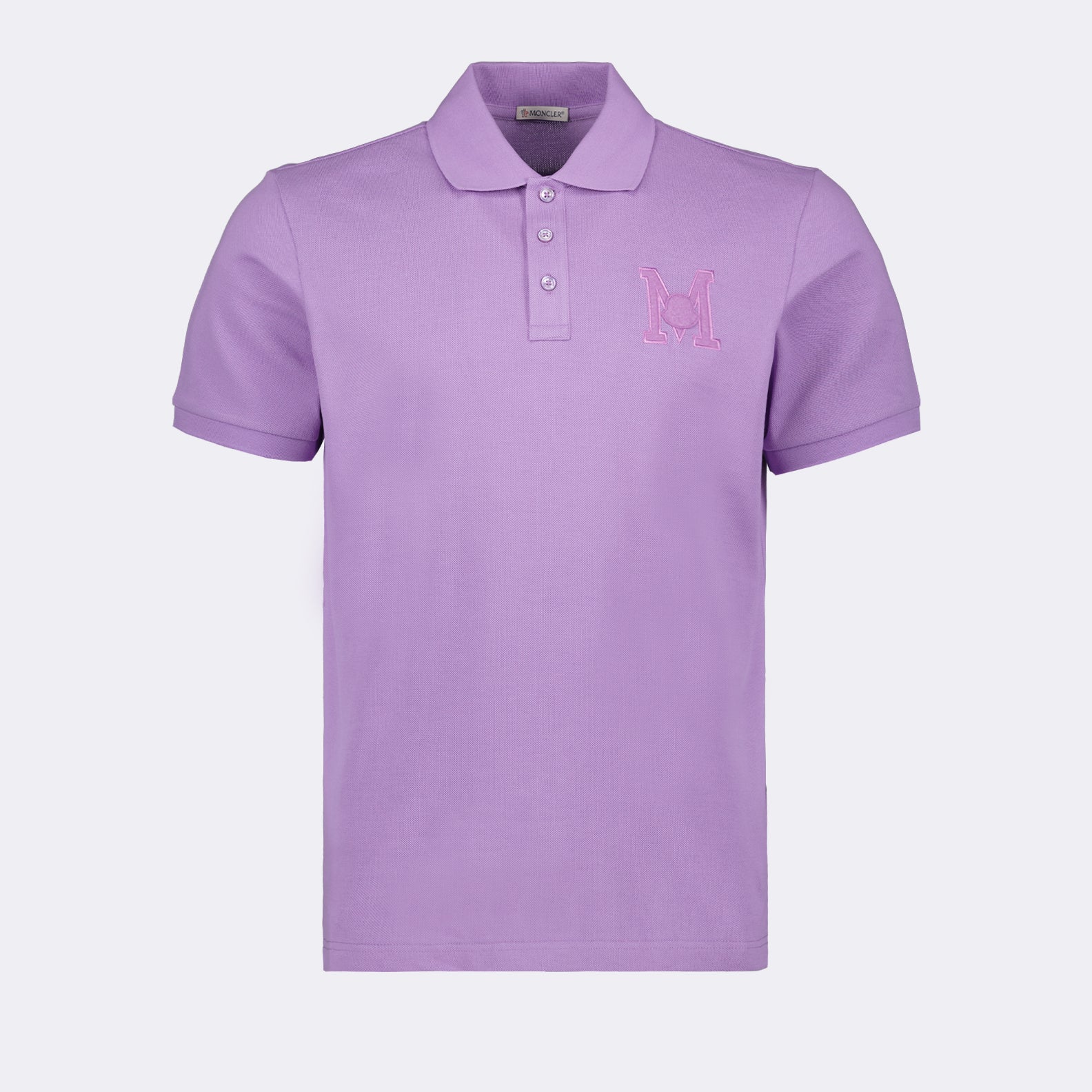 Polos Polo à logo M Moncler Púrpura Homme