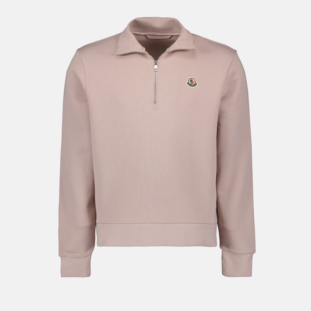 Sweatshirts Sweatshirt à zip Moncler Rose Homme