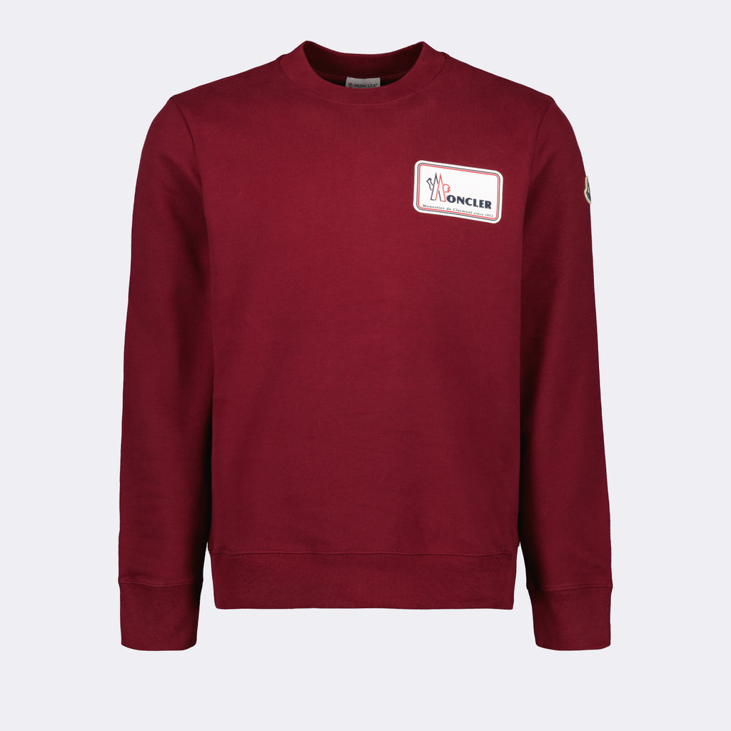 Sweatshirts Sweatshirt à logos Moncler Rouge Homme