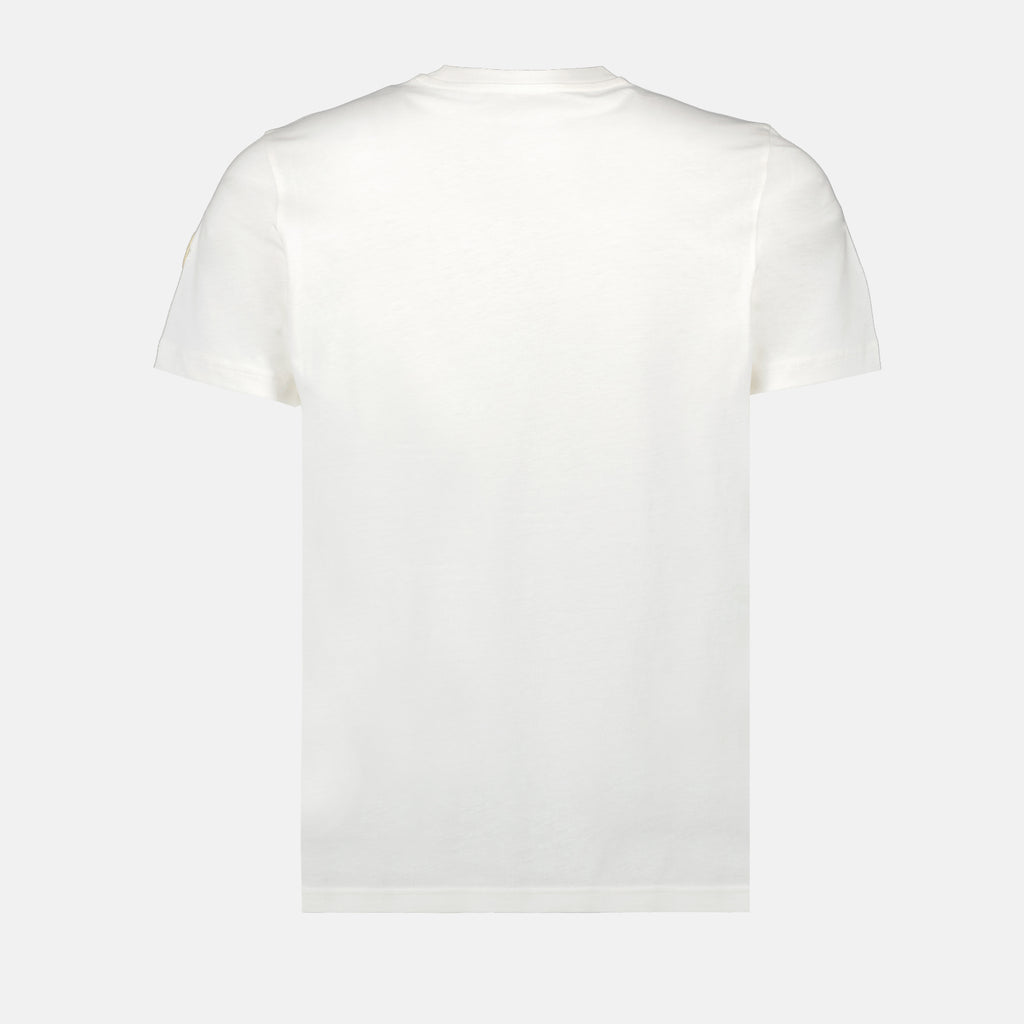 T-shirts T-shirt à logo imprimé Moncler Blanc Homme