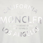 T-shirts T-shirt à logo imprimé Moncler Blanc Homme
