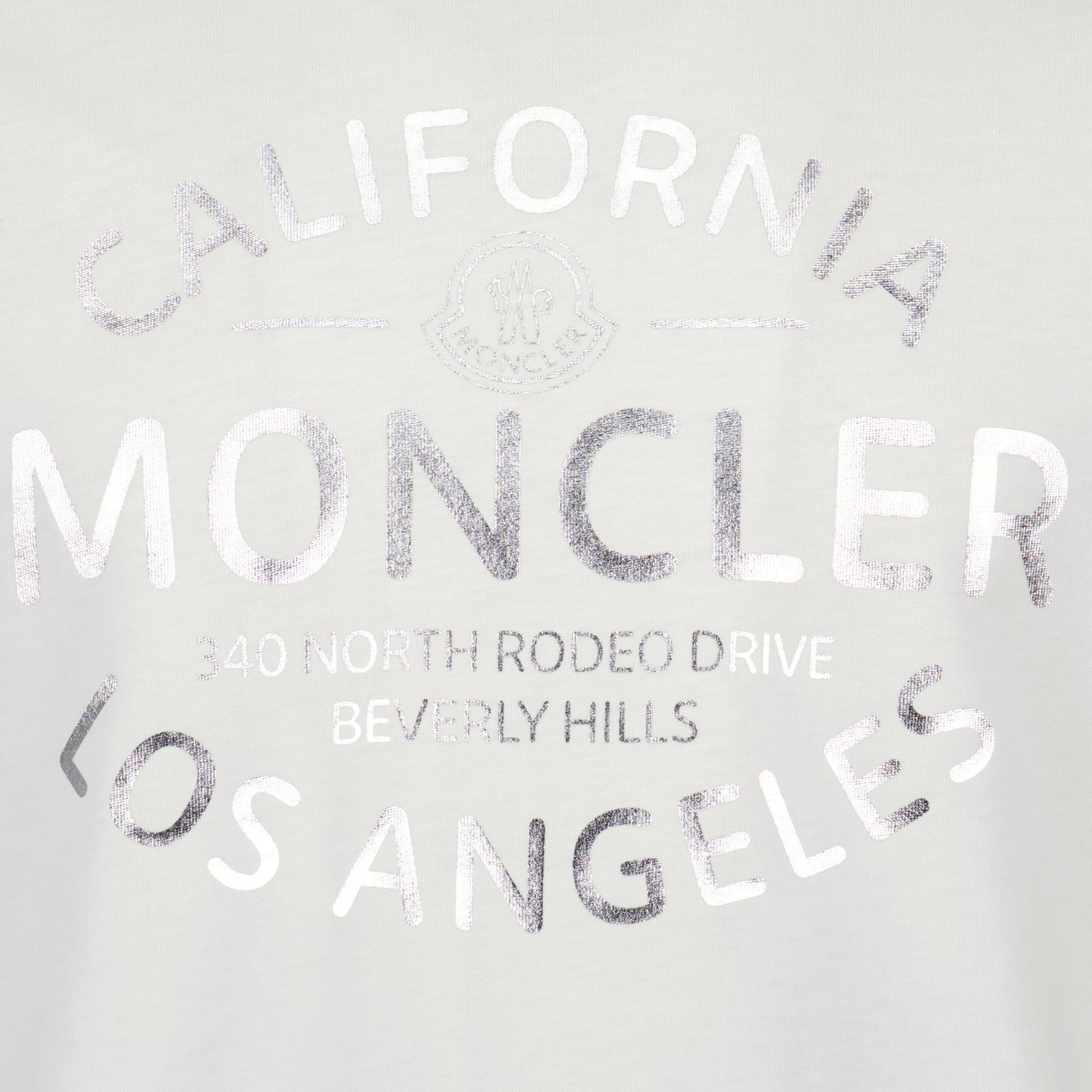 T-shirts T-shirt à logo imprimé Moncler Blanc Homme
