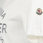 T-shirts T-shirt à logo imprimé Moncler Blanc Homme