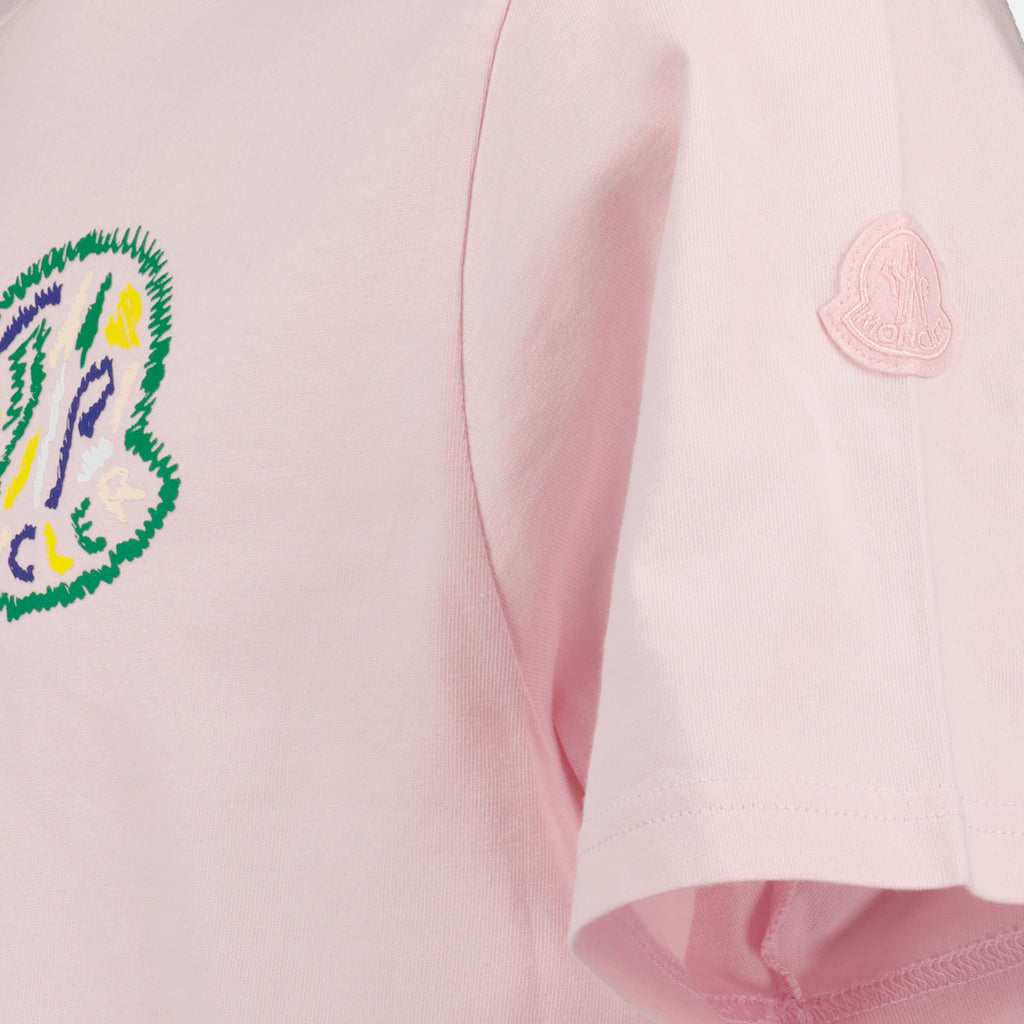T-shirts T-shirt à logo Moncler Rose Homme