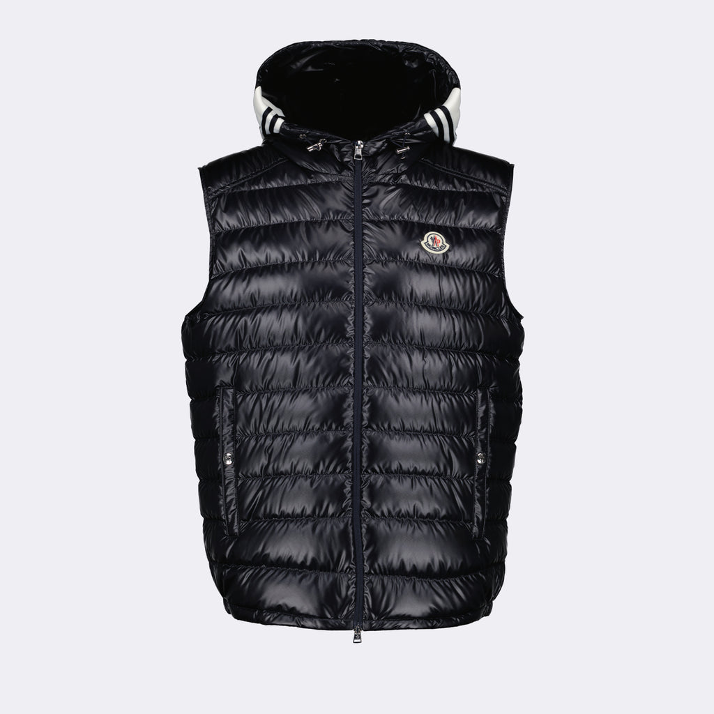 Vestes Doudoune Clai sans manches Moncler Bleu Homme
