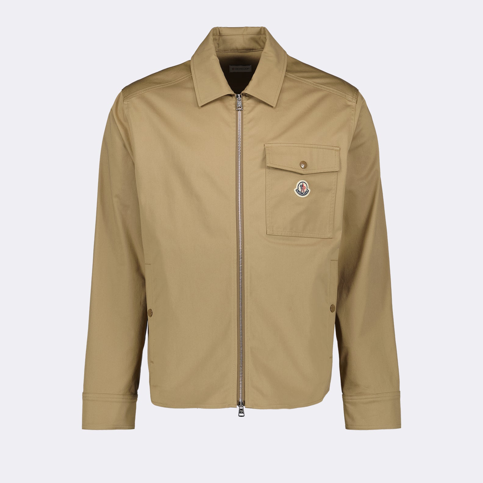 Vestes Veste chemise zippée Moncler Marron Homme