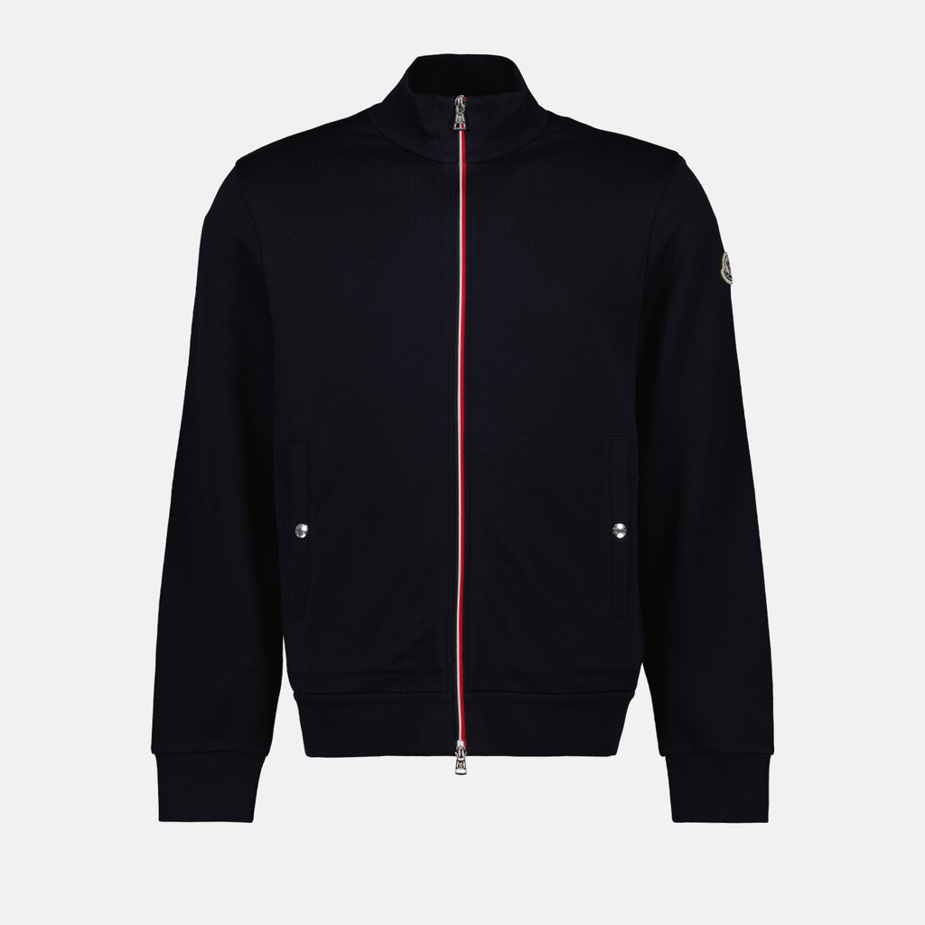 Vestes Veste zippée Moncler Bleu Homme