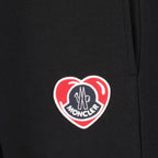 Pants Heart logo jogging pants Moncler Black Man