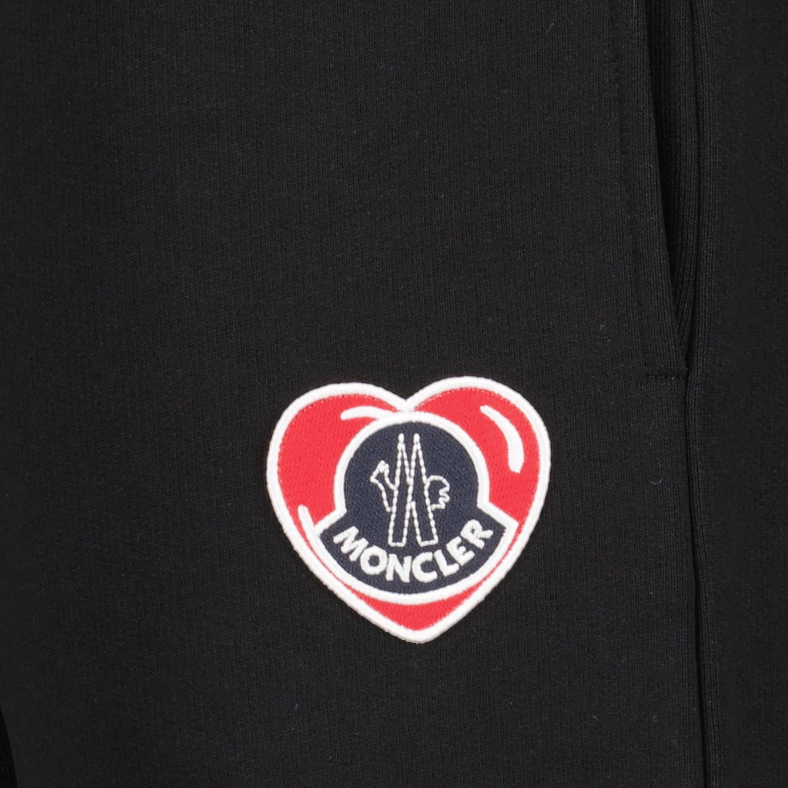 Pants Heart logo jogging pants Moncler Black Man