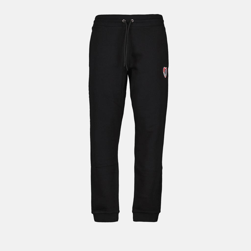 Pants Heart logo jogging pants Moncler Black Man