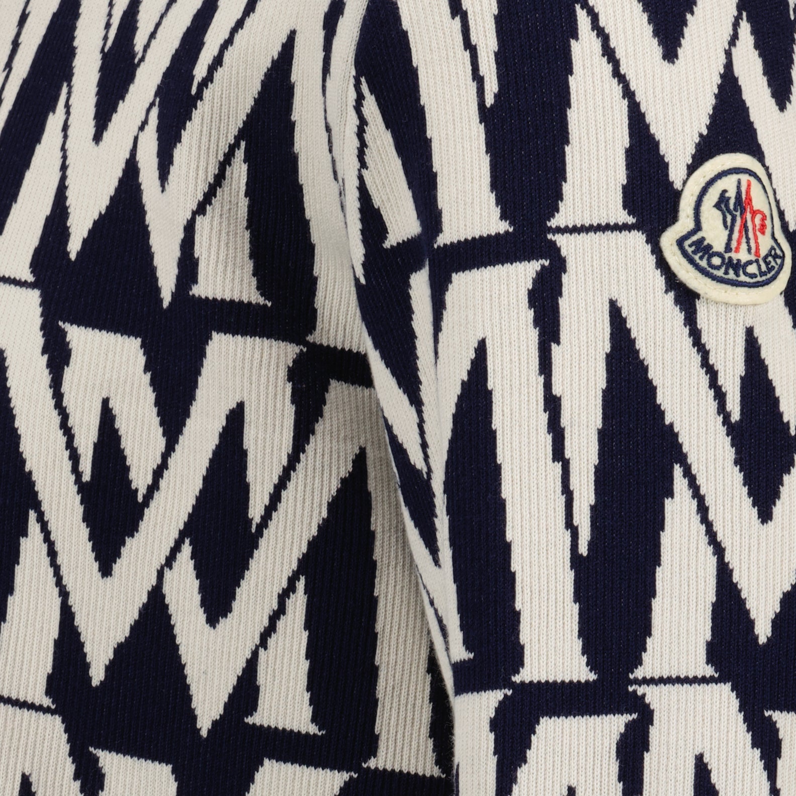 니트웨어 Pull monogrammé Moncler 파란색 Homme