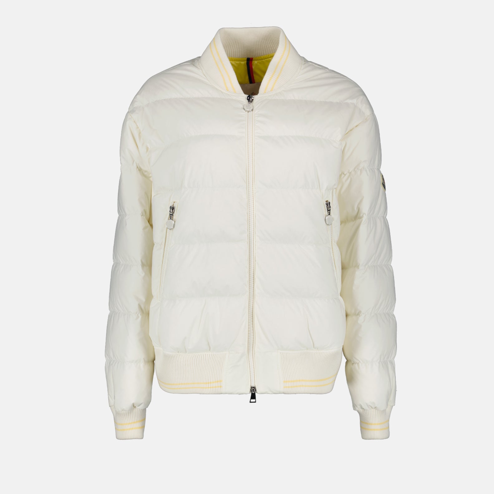 Manteaux Doudoune bomber Argo Moncler Blanc Femme