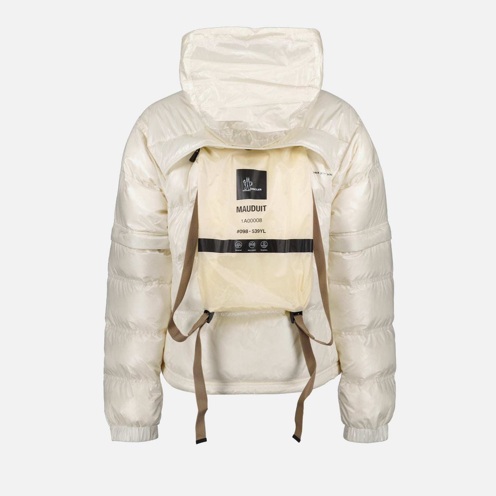 Manteaux Doudoune Mauduit Bomber Moncler Grenoble Blanc Femme