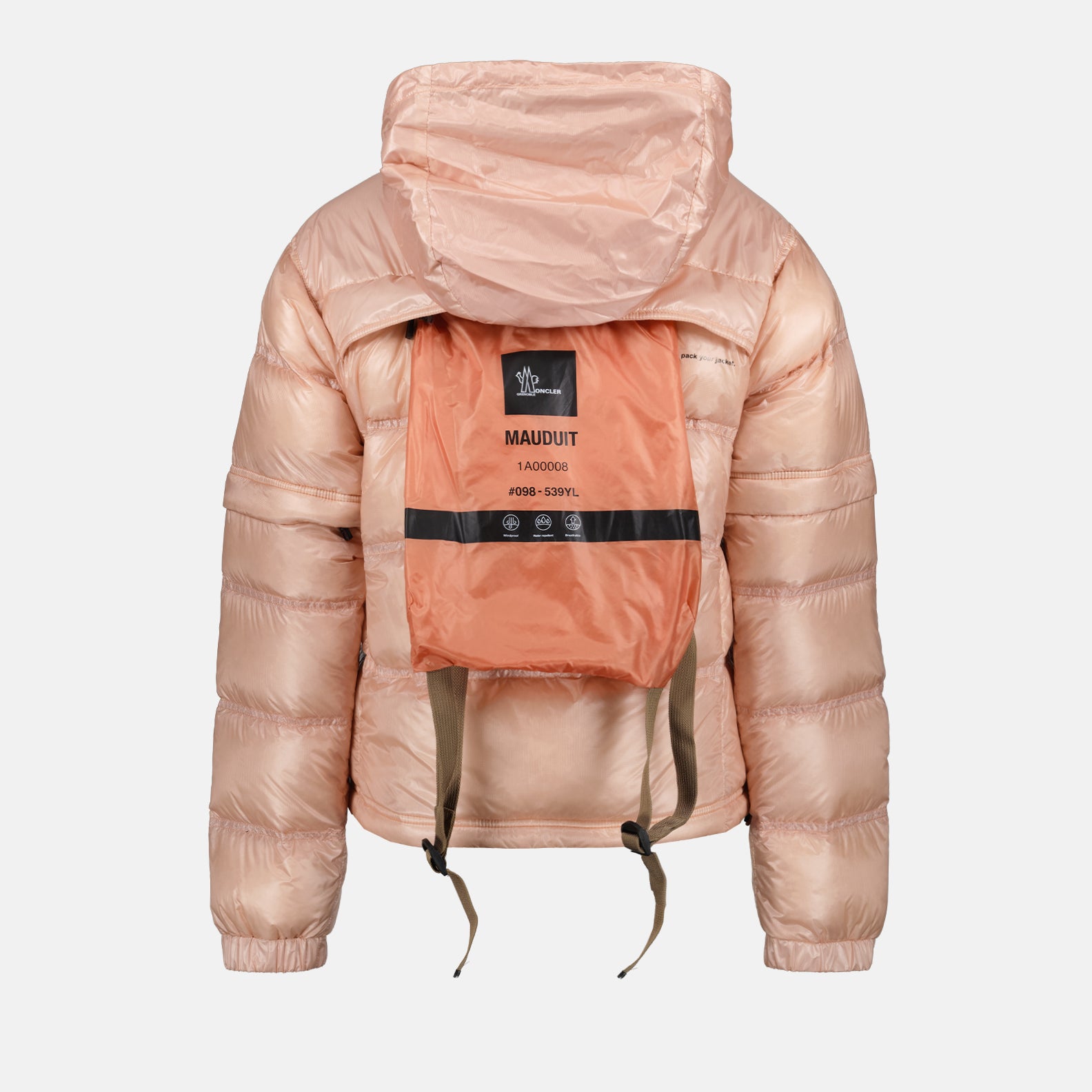 Manteaux Doudoune Mauduit Bomber Moncler Grenoble Rose Femme