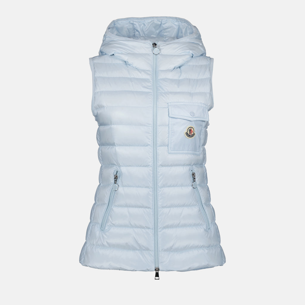 Vestes Veste sans manches Glygos Moncler Bleu Femme