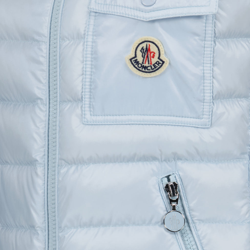 Vestes Veste sans manches Glygos Moncler Bleu Femme