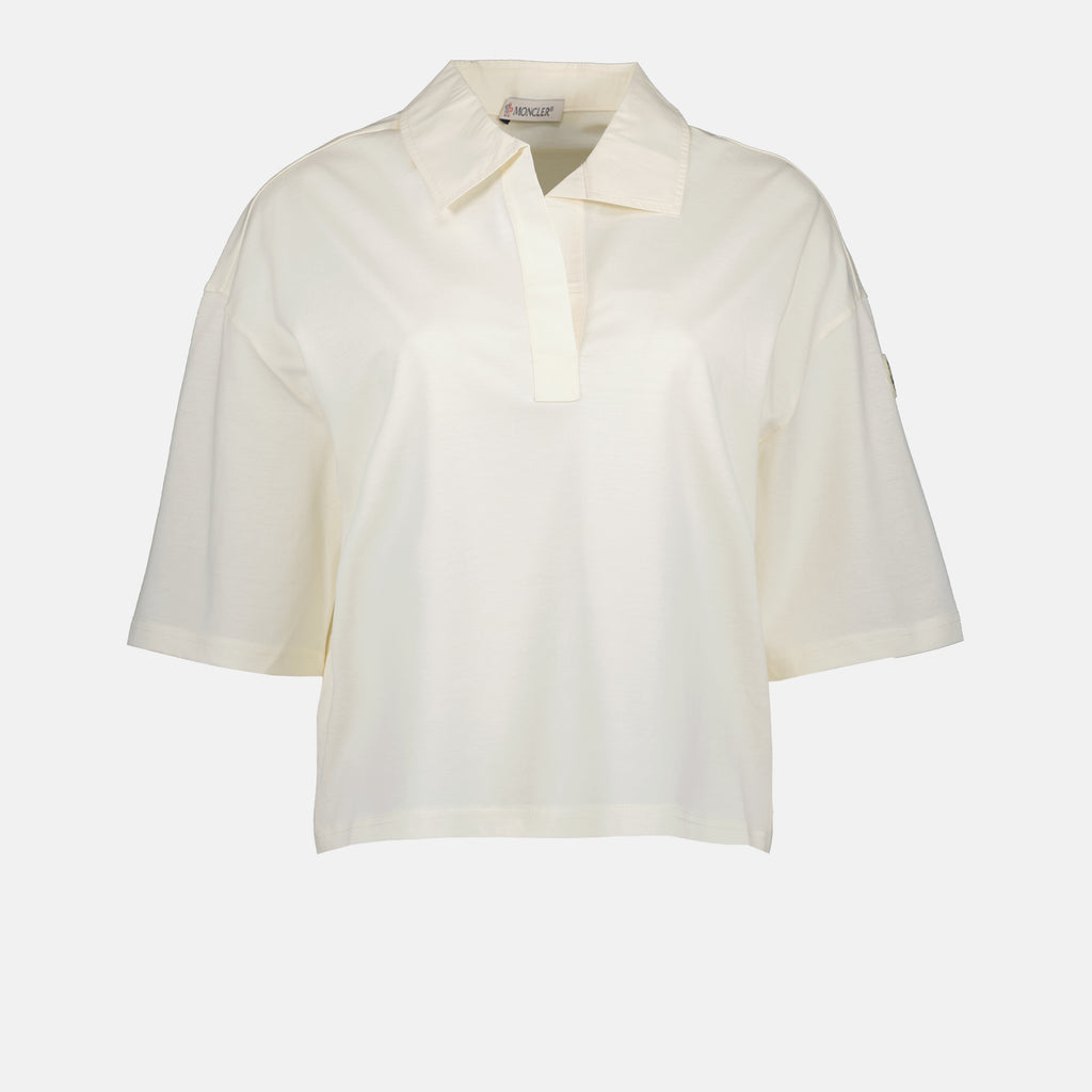 Polo Polo casual Moncler Bianco Femme