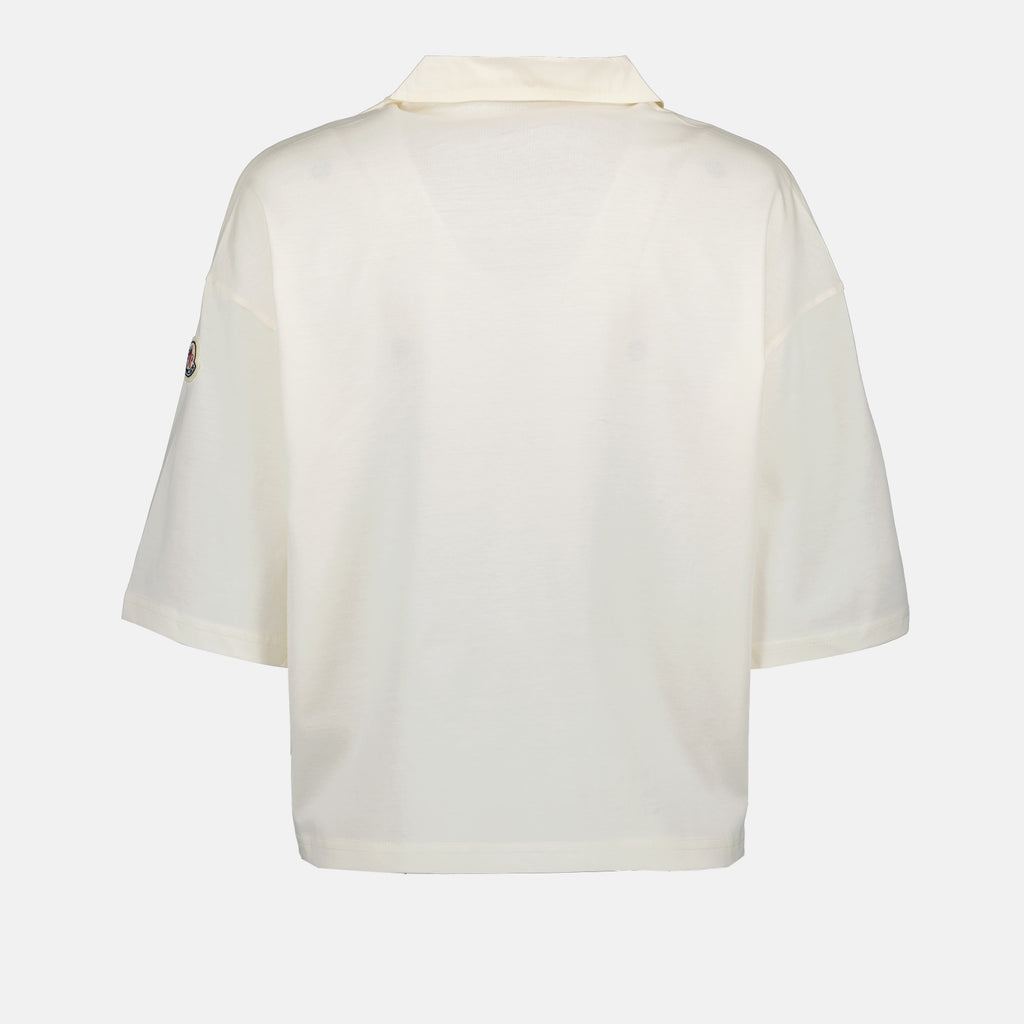 Polo Polo casual Moncler Bianco Femme