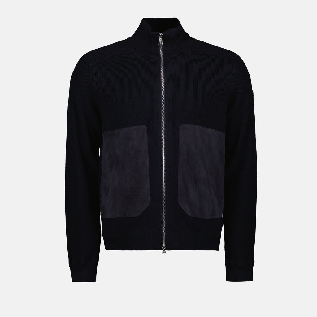 Vestes Veste zippée Moncler Bleu foncé Homme