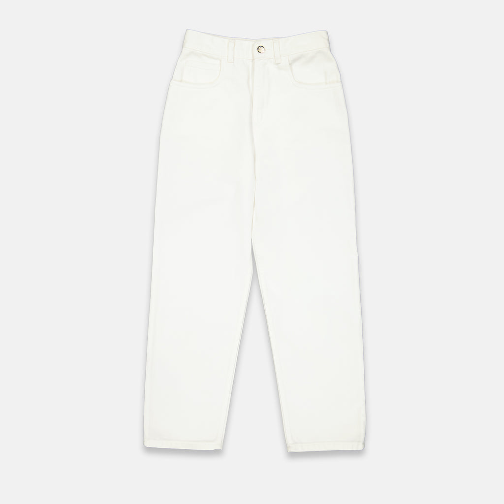 Pantalons Jean mom Moncler Blanc Femme