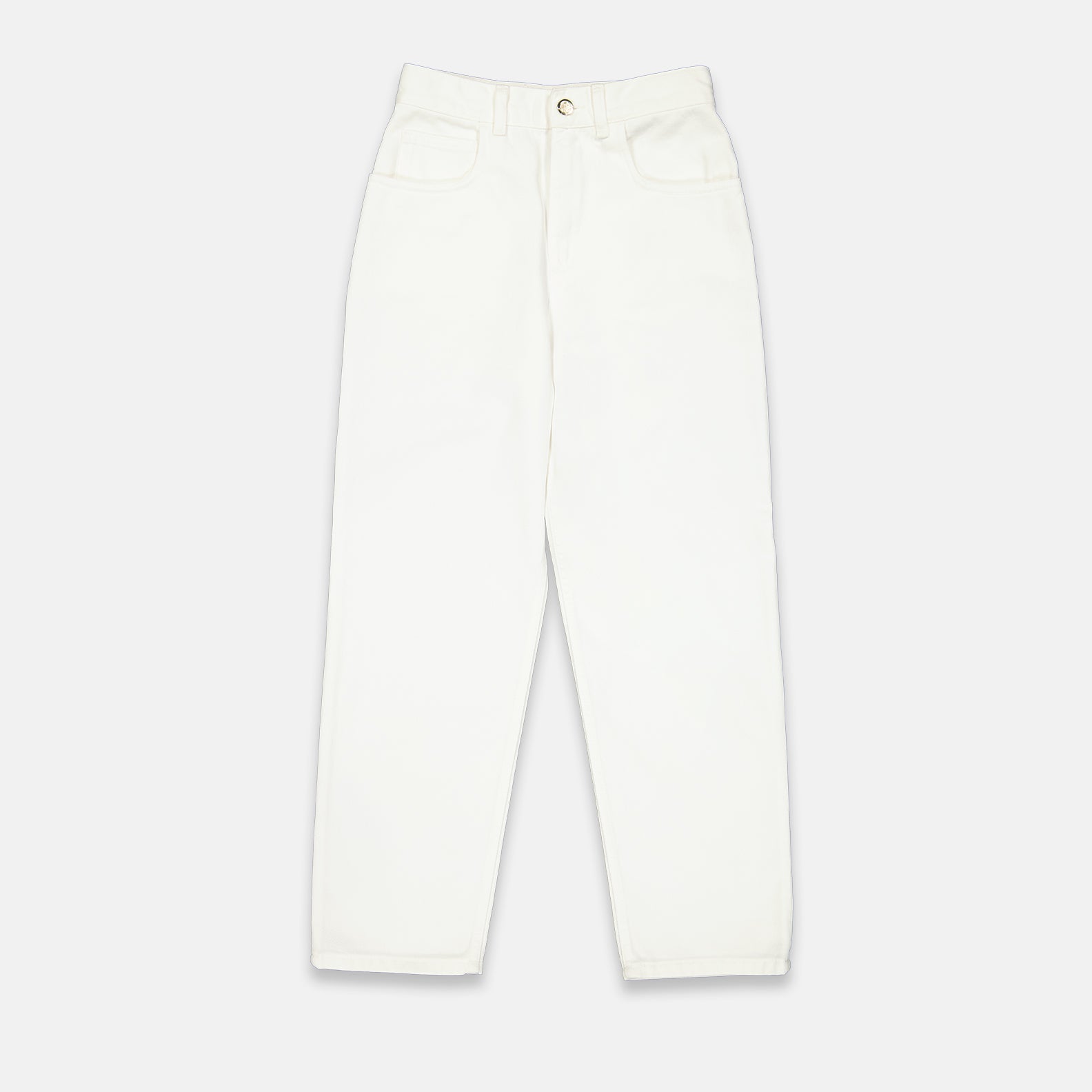Pantalons Jean mom Moncler Blanc Femme