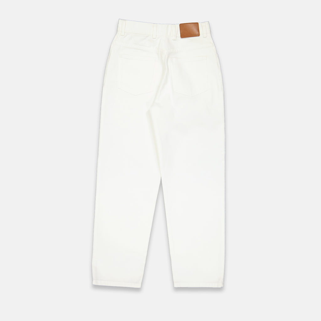 Pantalons Jean mom Moncler Blanc Femme
