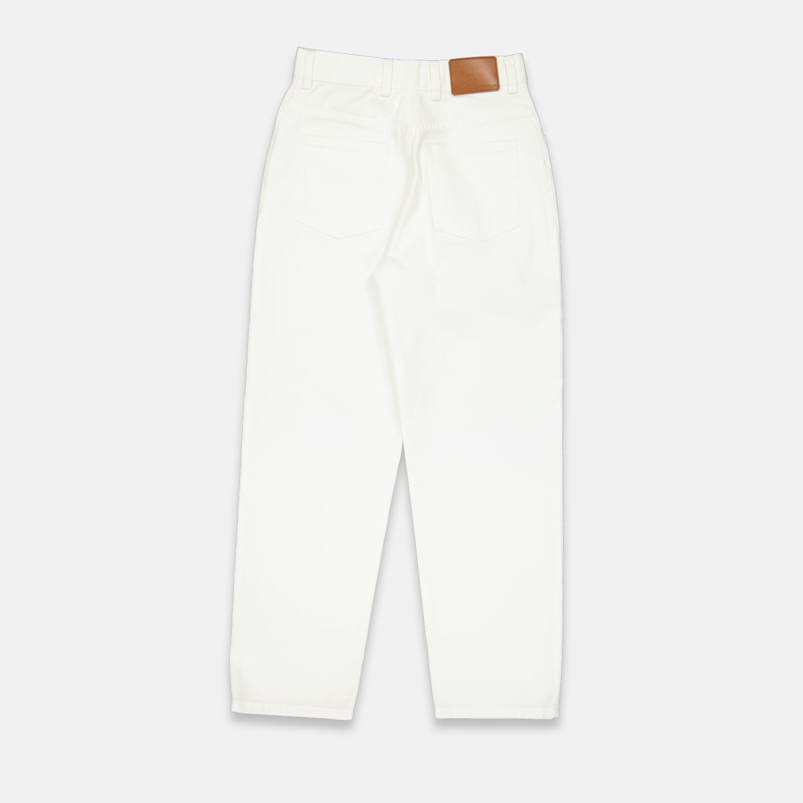 Pantalons Jean mom Moncler Blanc Femme
