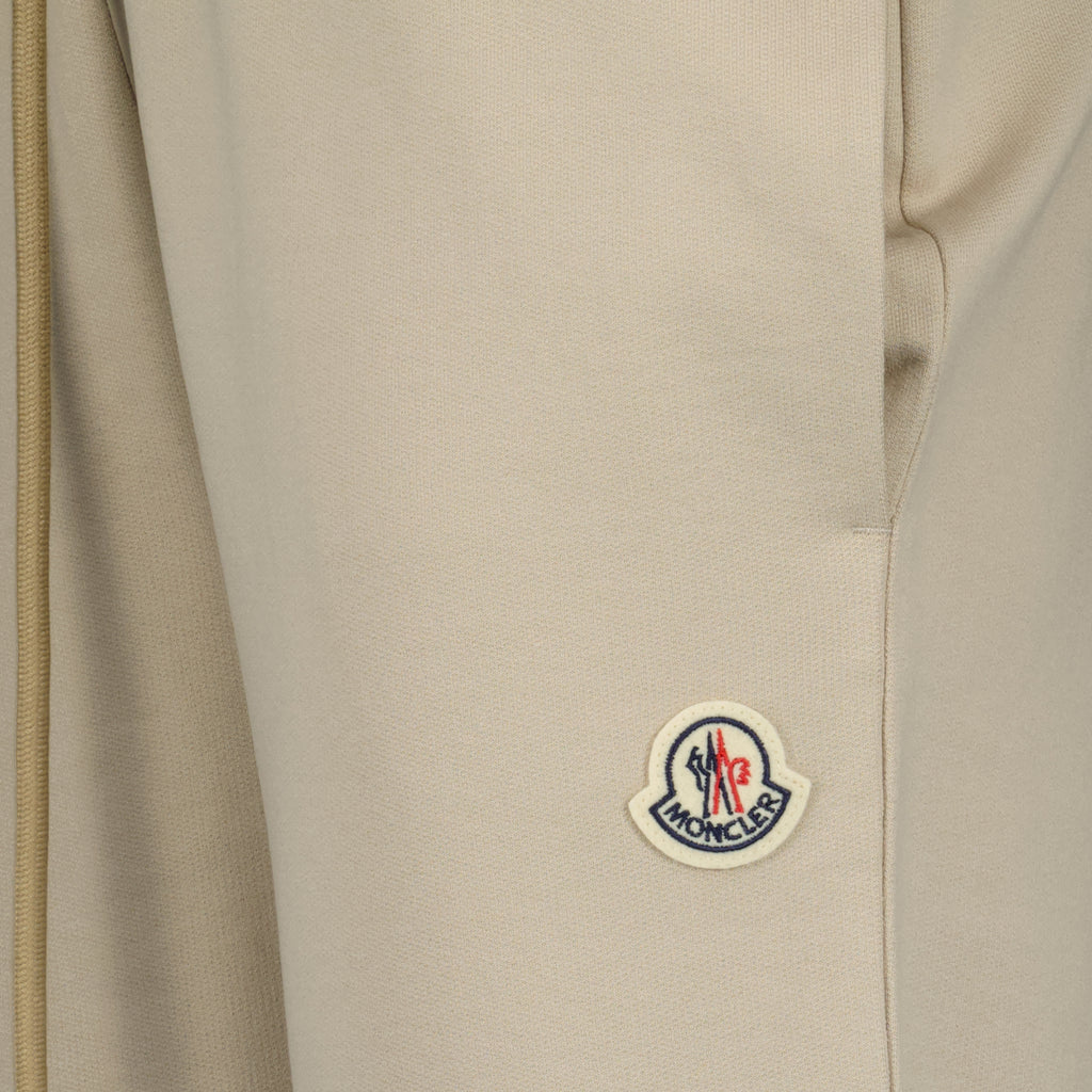 Pants Logo jogging pants Moncler Beige Women