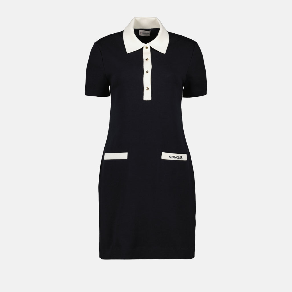Vestidos Vestido de Malha Fina Moncler Azul escuro Femme