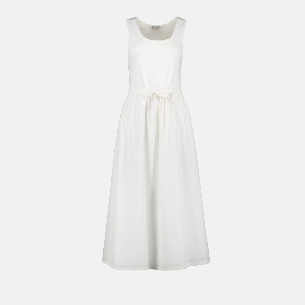 Kleider Maxikleid Moncler Weiß Femme