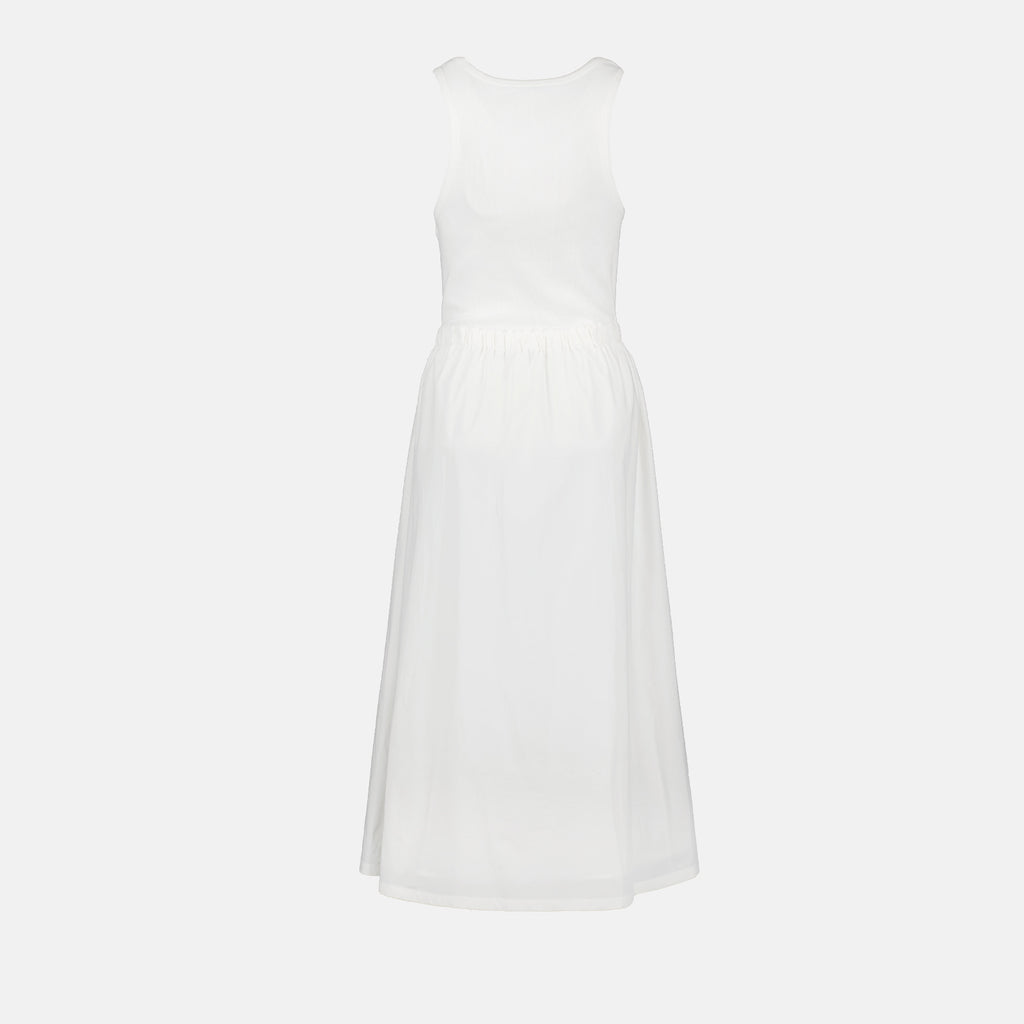 Kleider Maxikleid Moncler Weiß Femme
