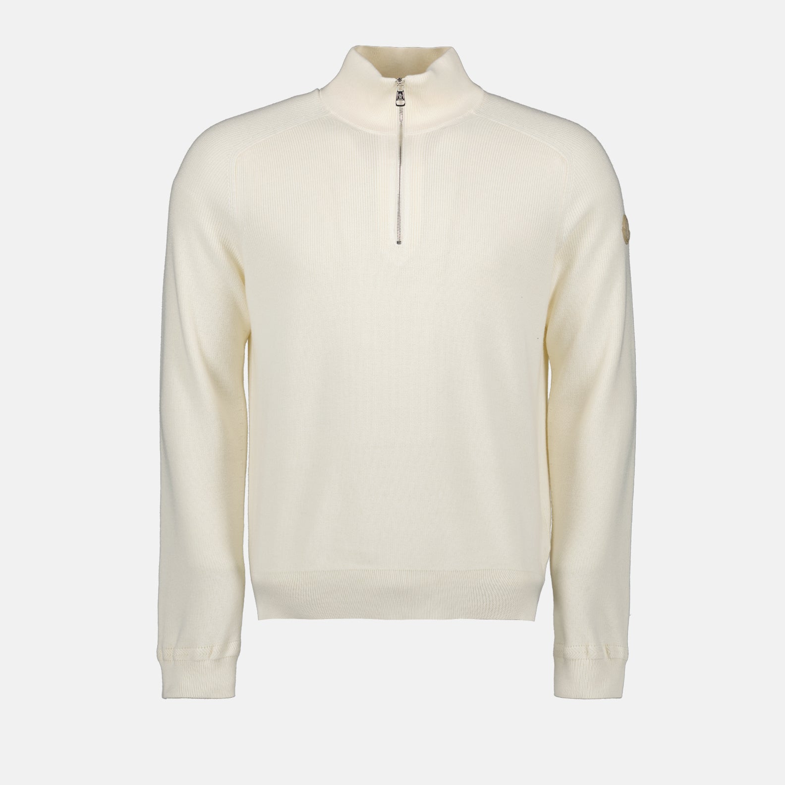 Maille Pull à zip Moncler Blanc Homme