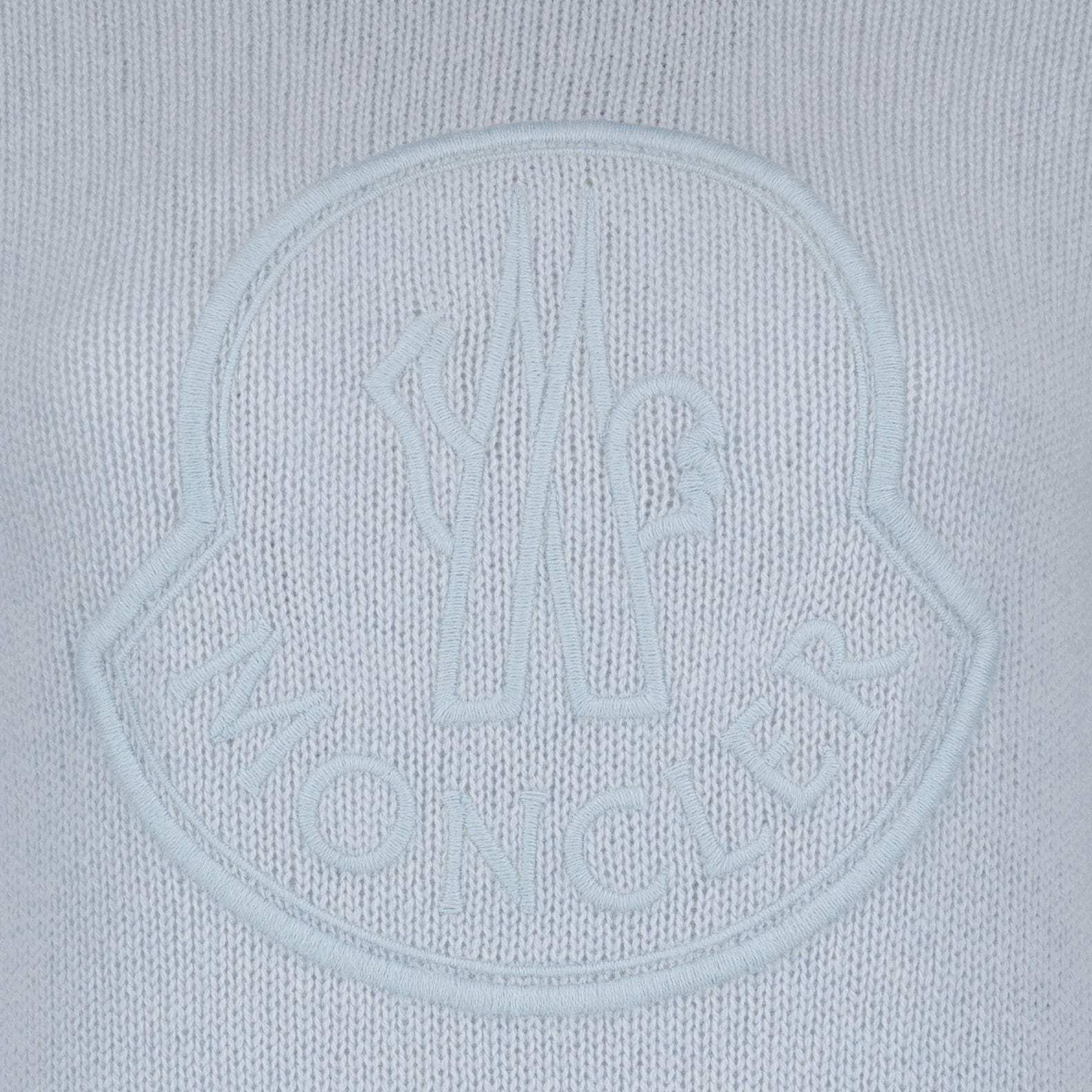 Maglieria Pull en cachemire à logo Moncler Blu Femme