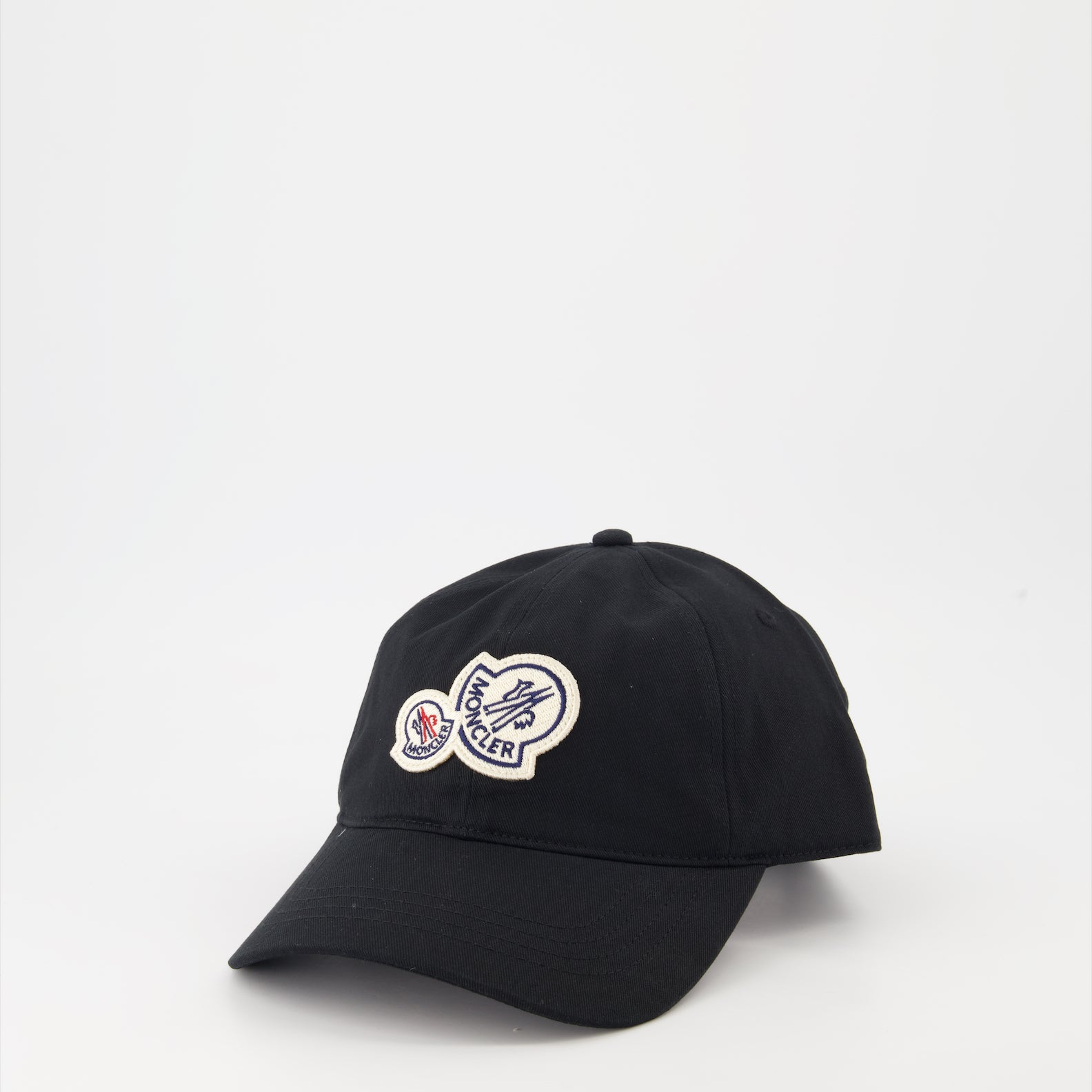 Chapeaux, casquettes et bonnets Casquette à double logo Moncler Noir Homme