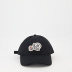Chapeaux, casquettes et bonnets Casquette à double logo Moncler Noir Homme