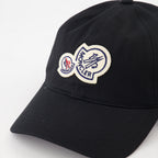 Chapeaux, casquettes et bonnets Casquette à double logo Moncler Noir Homme