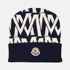 Hats, caps and beanies Monogram beanie Moncler Blue Man