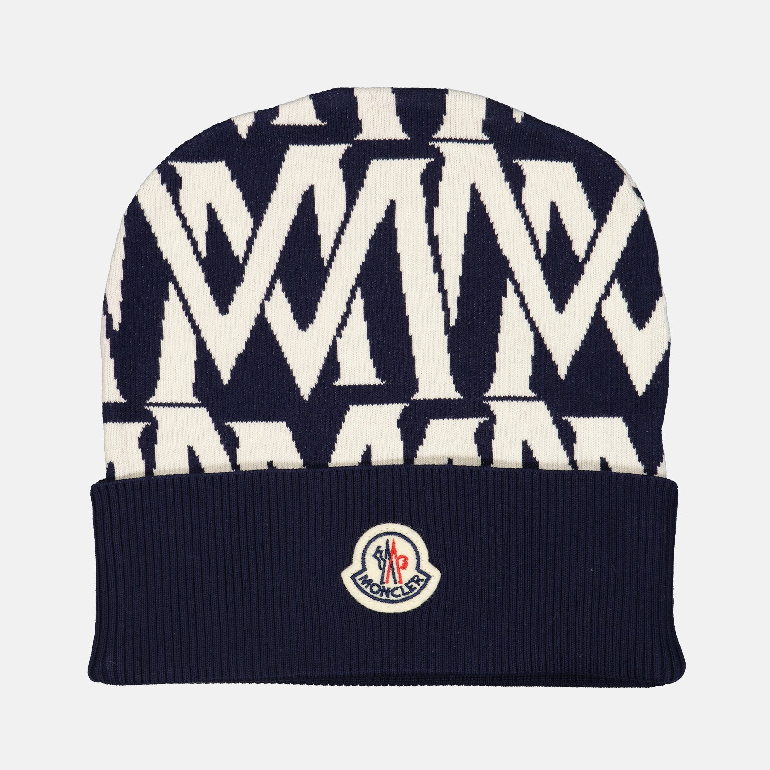 Hats, caps and beanies Monogram beanie Moncler Blue Man