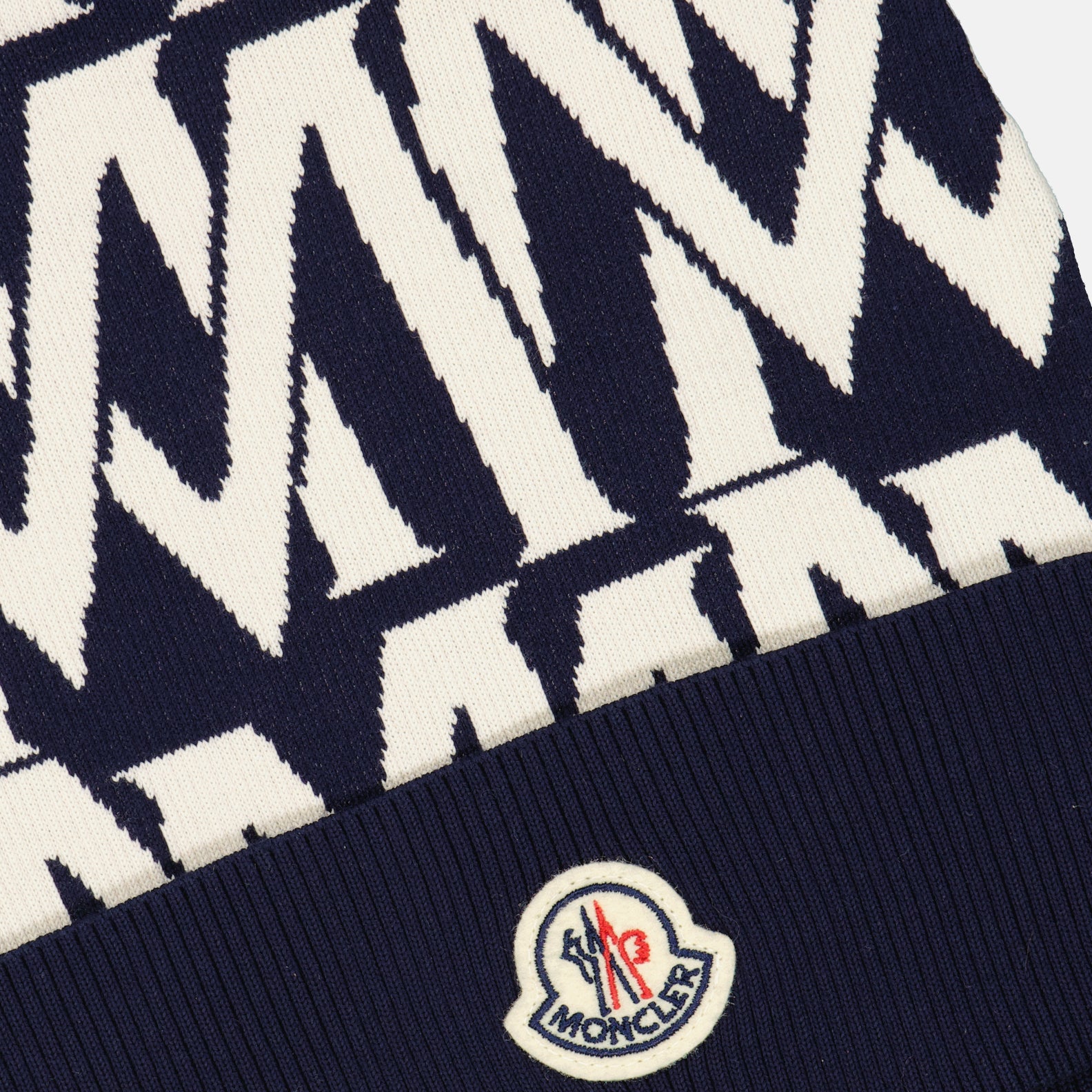 Hats, caps and beanies Monogram beanie Moncler Blue Man