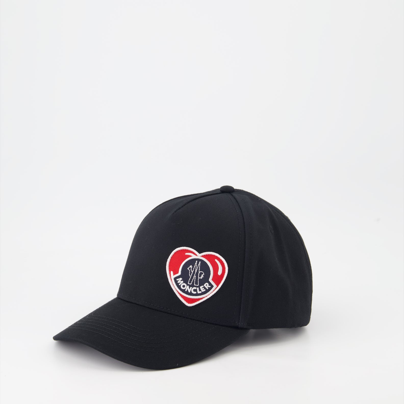 Chapeaux, casquettes et bonnets Casquette à logo coeur Moncler Noir Homme