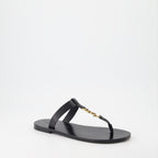 Zapatos abiertos Sandalias Cassandre Saint Laurent Negro Homme