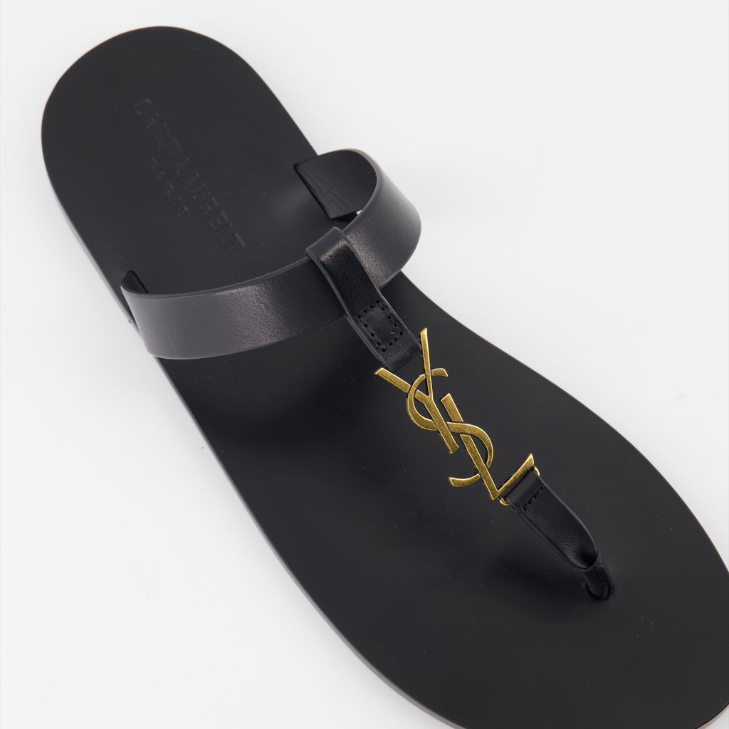 Scarpe aperte Sandali Cassandre Saint Laurent Nero Homme