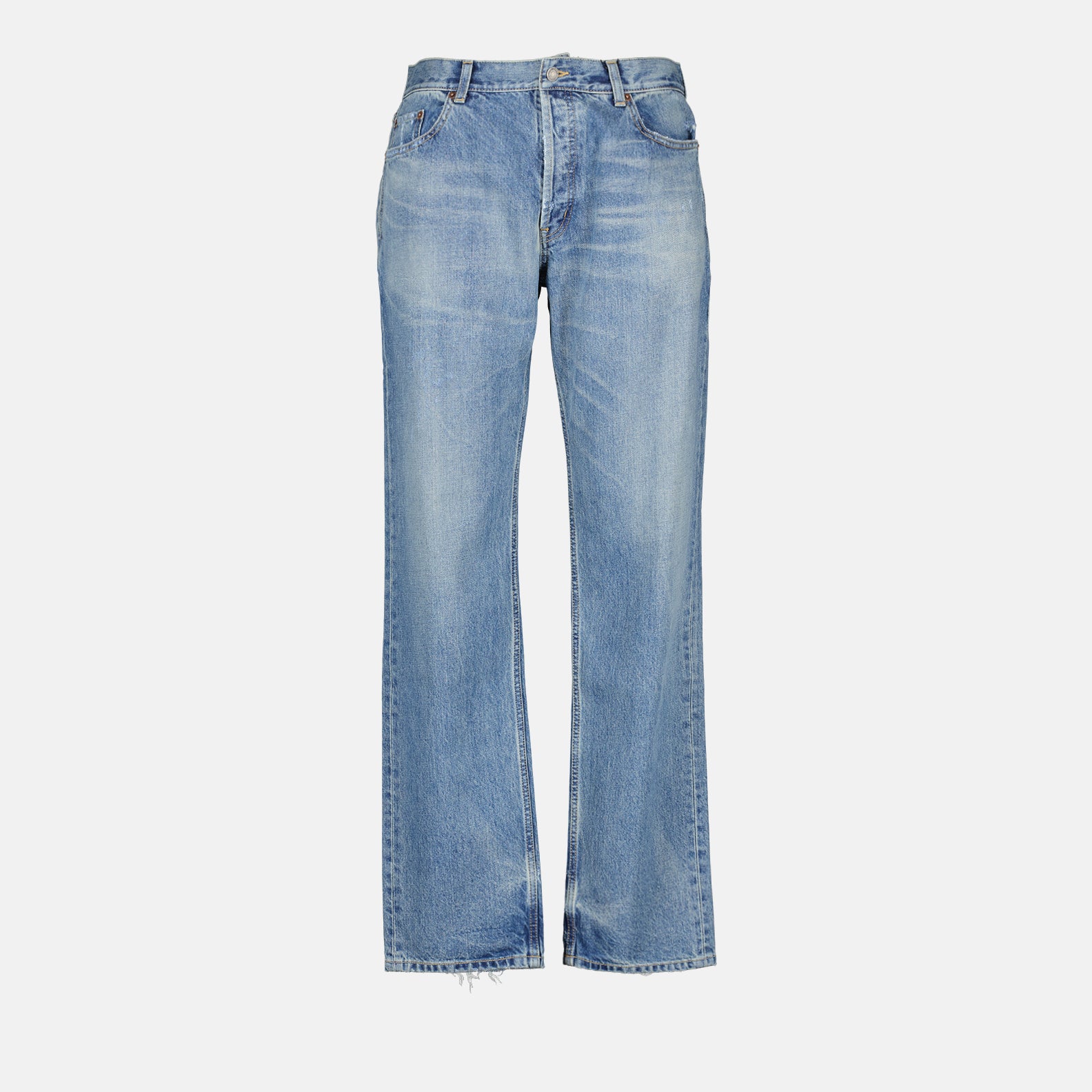 Pantalons Jean droit Saint Laurent Bleu Homme