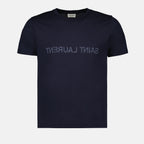 T-Shirts T-shirt à logos Saint Laurent Blau Homme