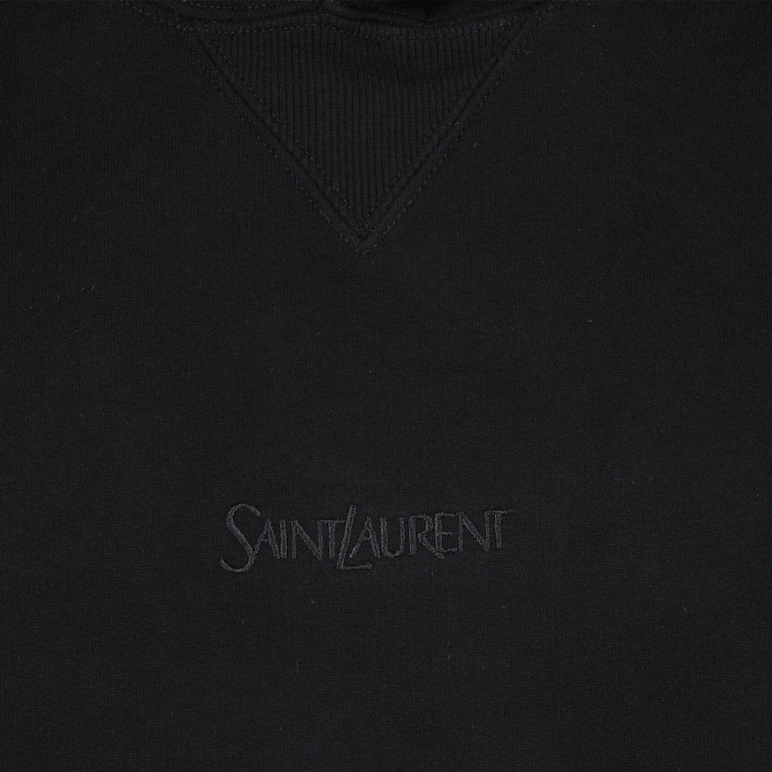 Felpe Felpa con Logo Saint Laurent Nero Homme