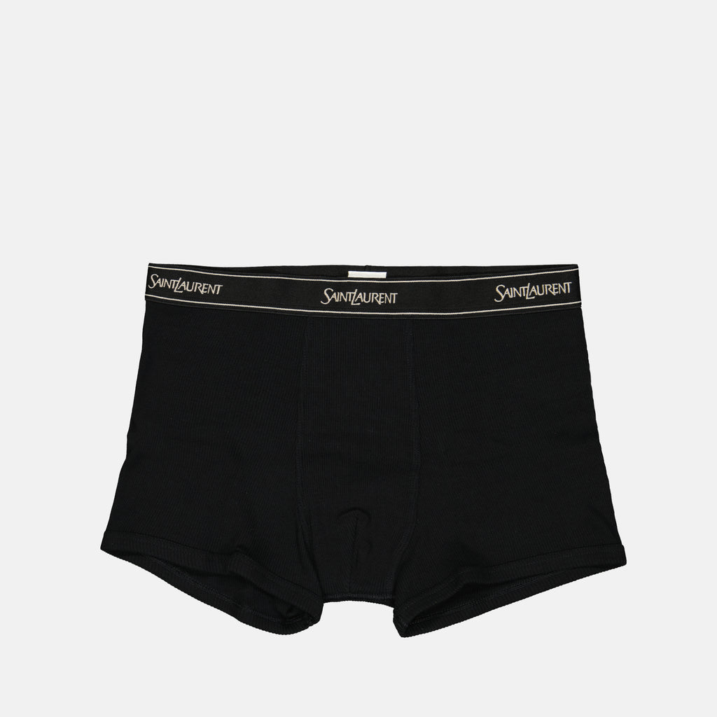 Sous-vêtements et homewear Boxer à logo Saint Laurent Noir Homme