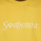 Sudaderas Sudadera con Logo Bordado Saint Laurent Amarillo Homme