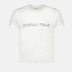 T-Shirts T-shirt à logos Saint Laurent Weiß Homme