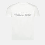 T-Shirts T-shirt à logos Saint Laurent Weiß Homme