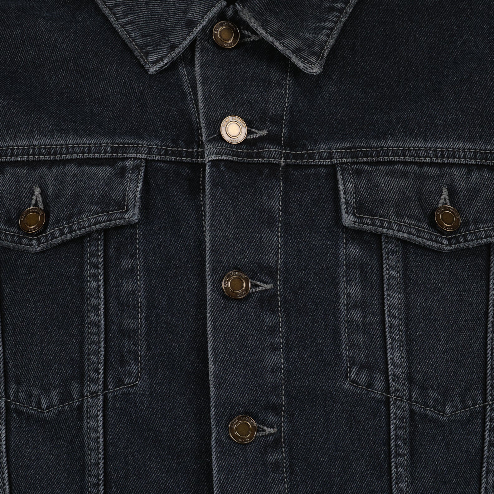 Vestes Veste en jean Saint Laurent Bleu Homme